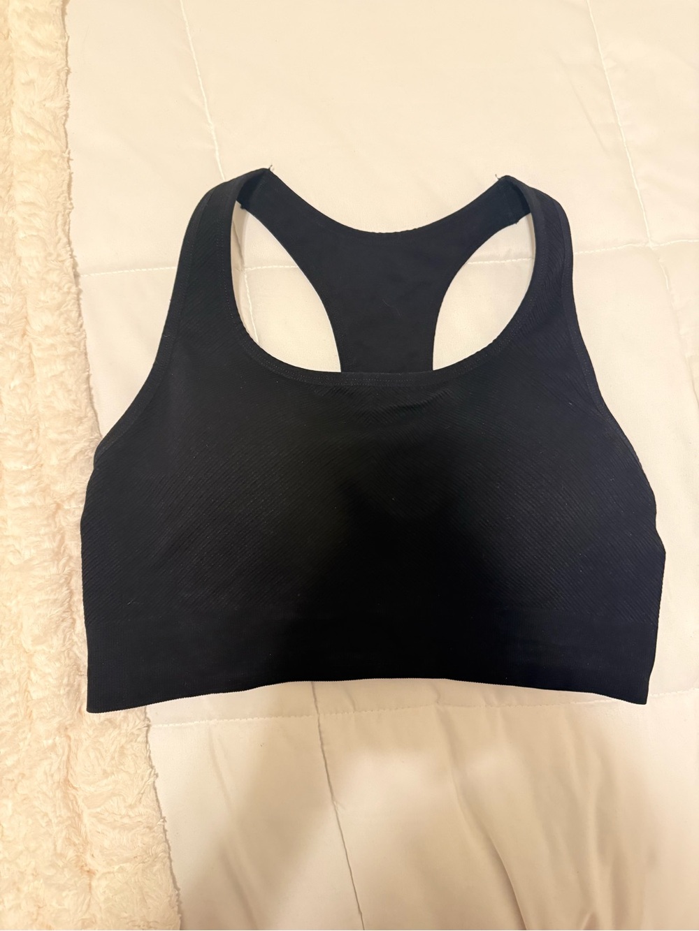 Racerback Seamless Black Sports Bra - Women Intimates & Sleepwear